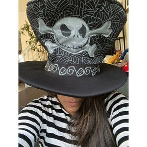 Disney Parks Nightmare Before Christmas Jack Skellington Adult Top Hat Halloween